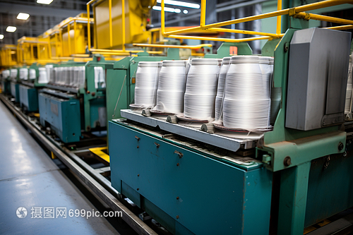 生產線上的絲綢